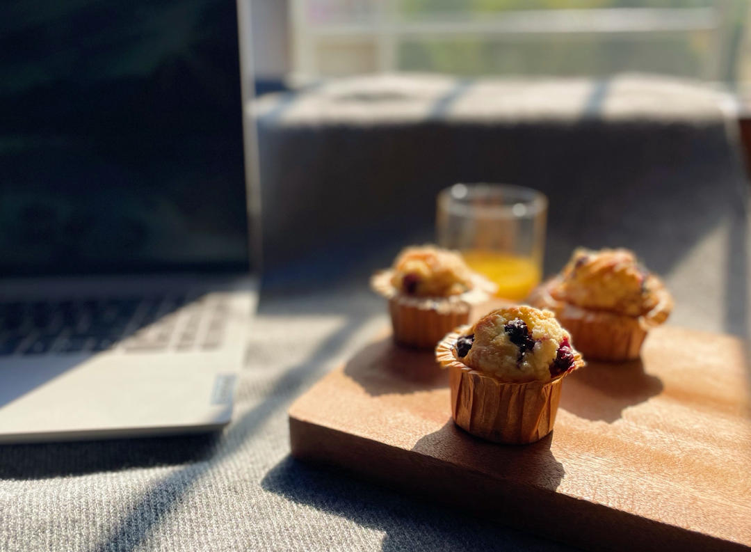 会爆浆的蓝莓玛芬蛋糕