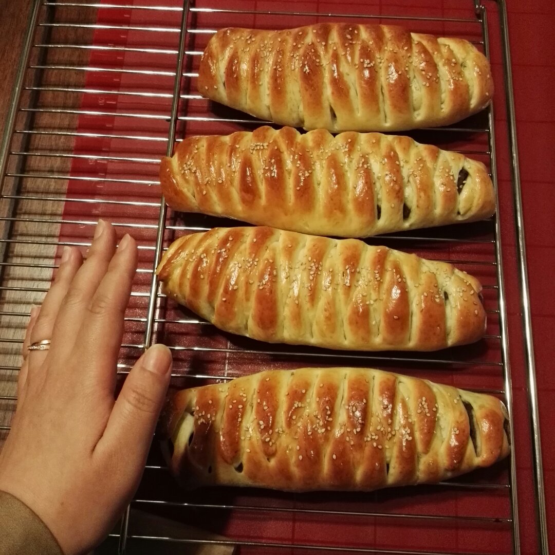 淡奶油豆沙面包