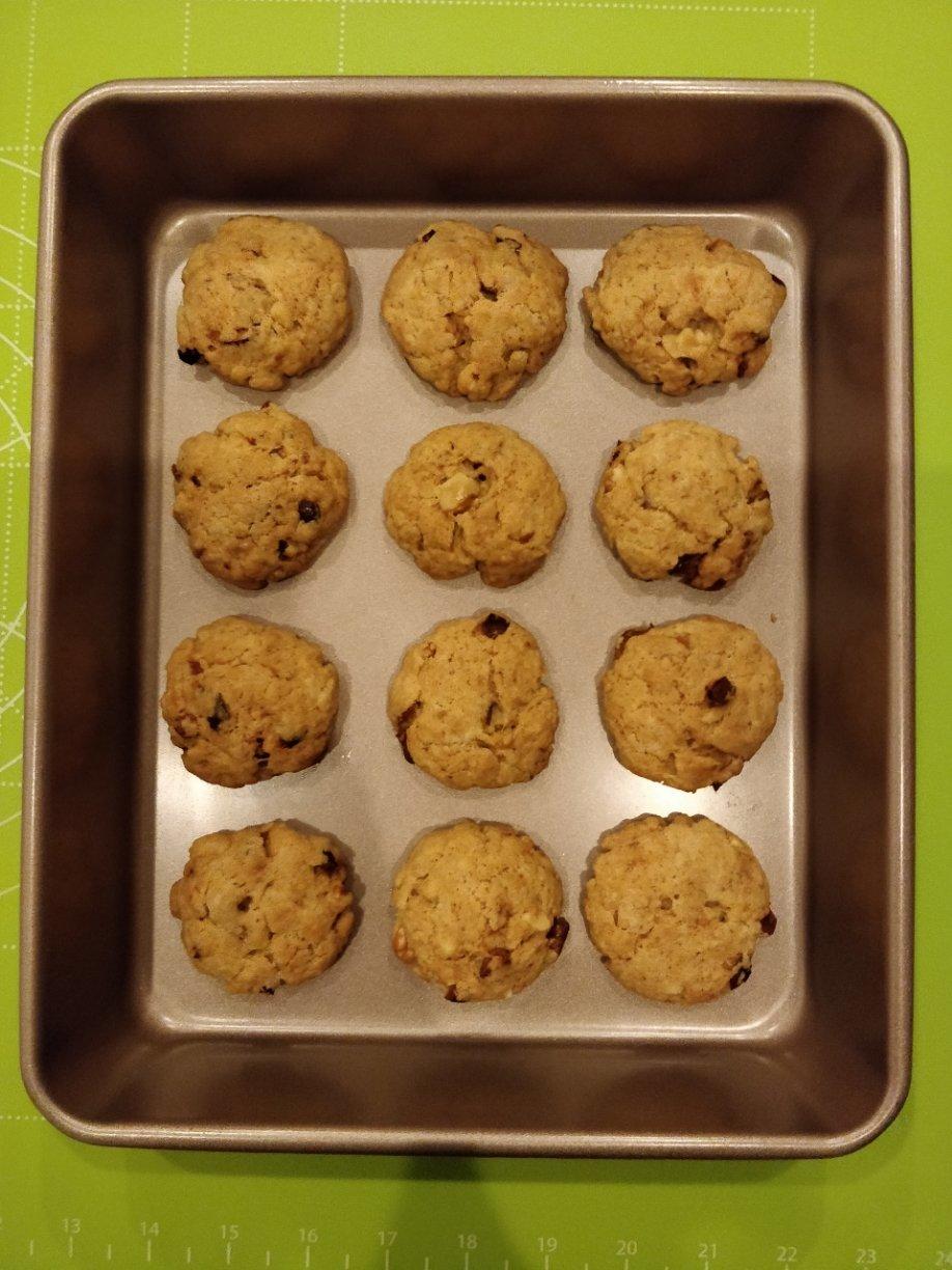 红枣红糖核桃饼干