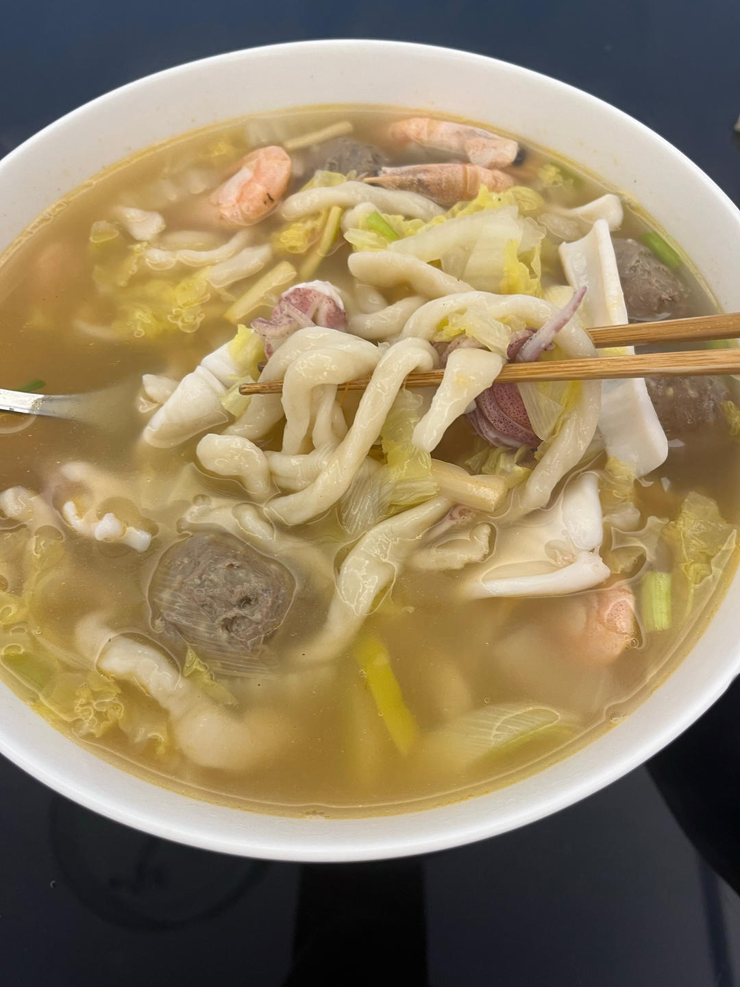 手工拉面（揉面只要两分钟）