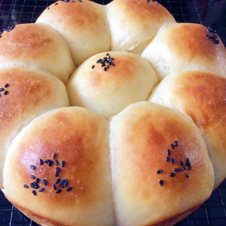 酸奶花朵面包（橄榄油版）