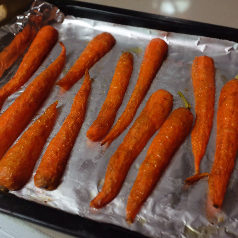 环佩叮咚做的烤胡萝卜