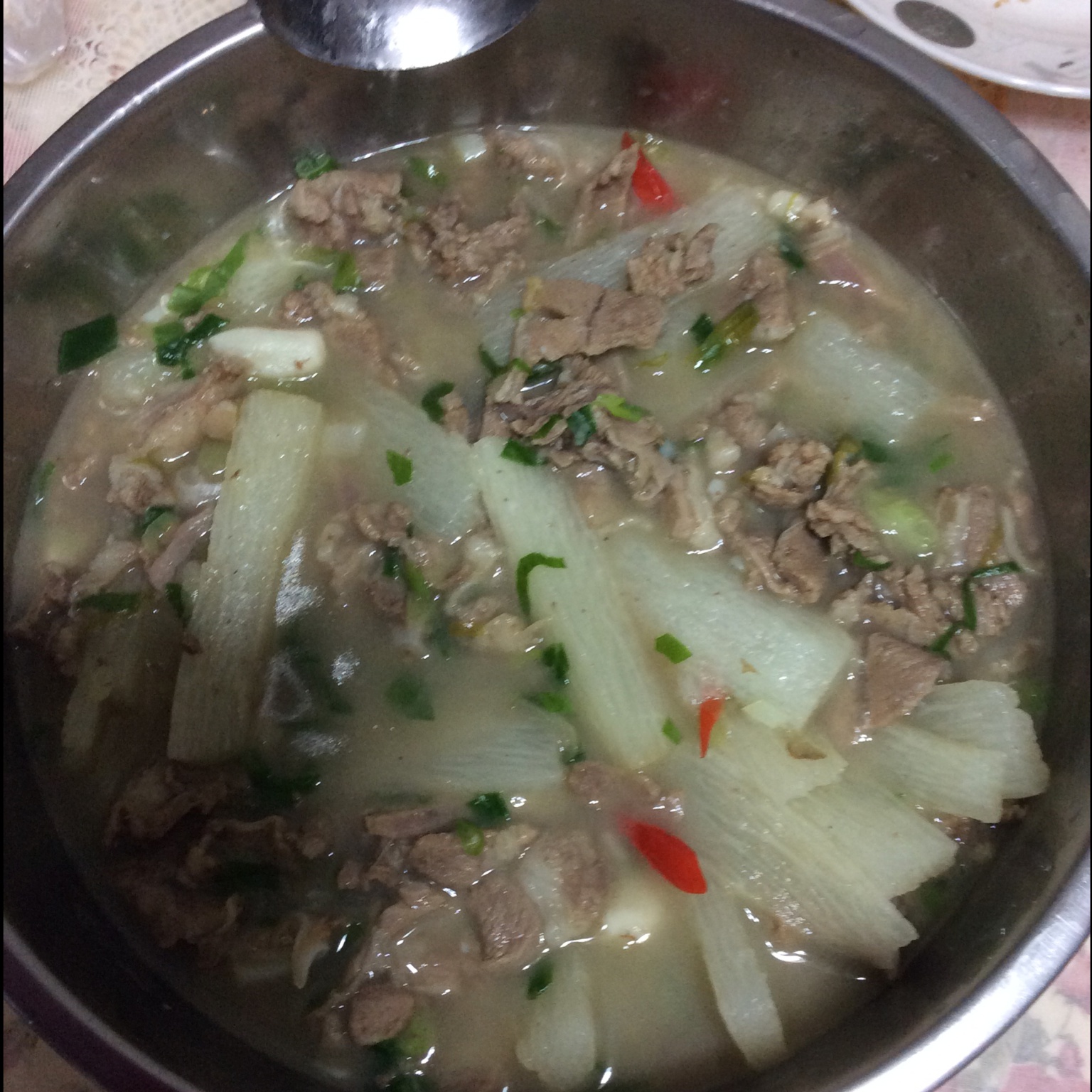 羊肉炖白萝卜