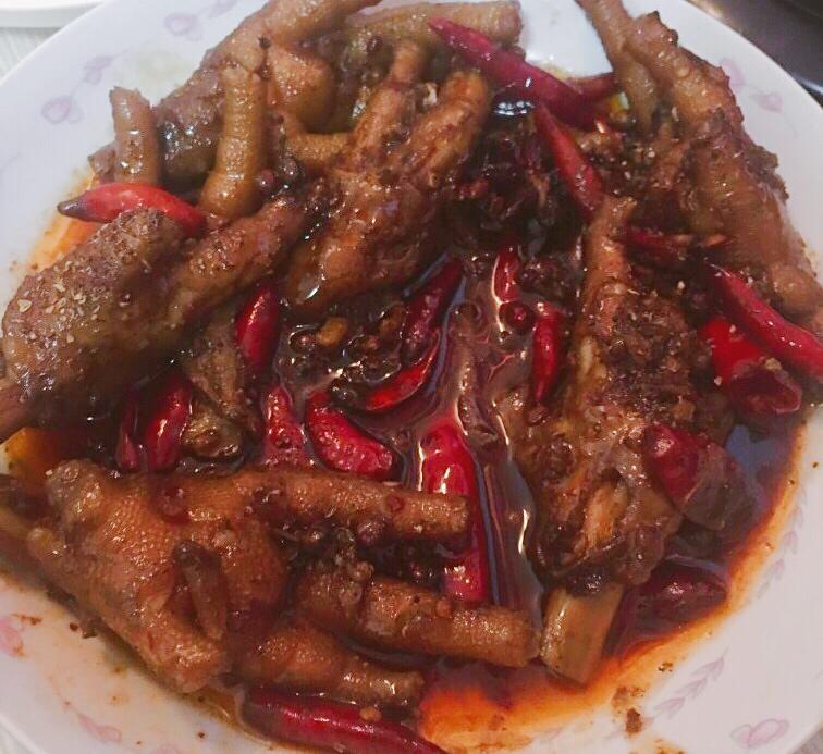 香辣烧鸡爪