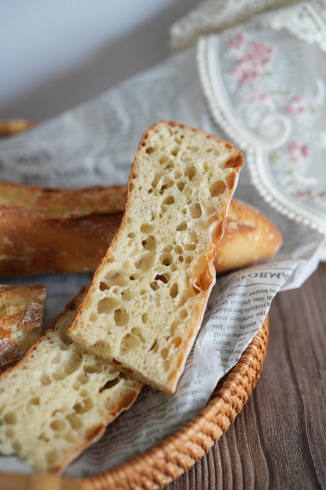 零糖油！免揉面！家庭版极简法棍