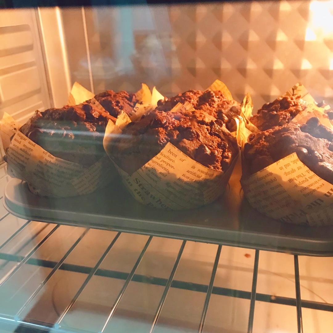 蘑菇头巧克力麦芬