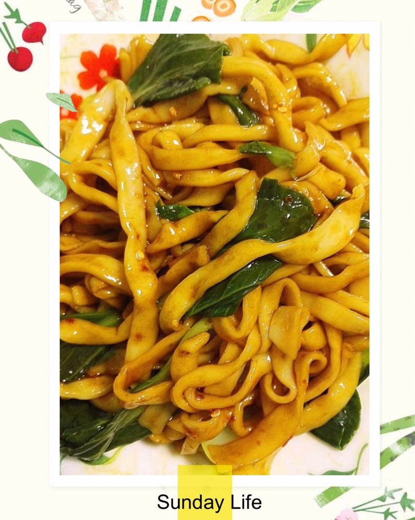 快手纯手工擀面条