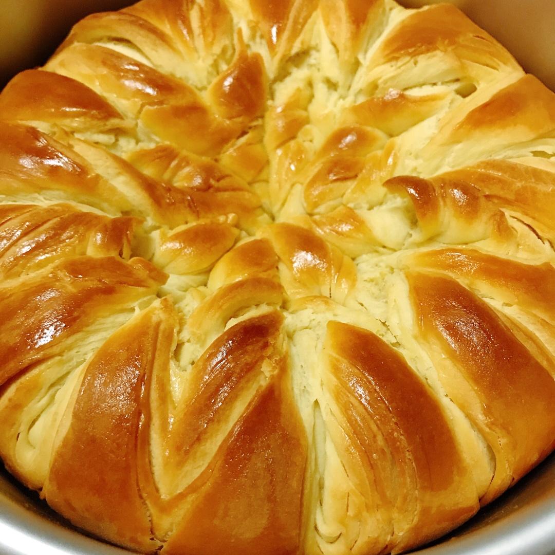 手撕千层花朵面包