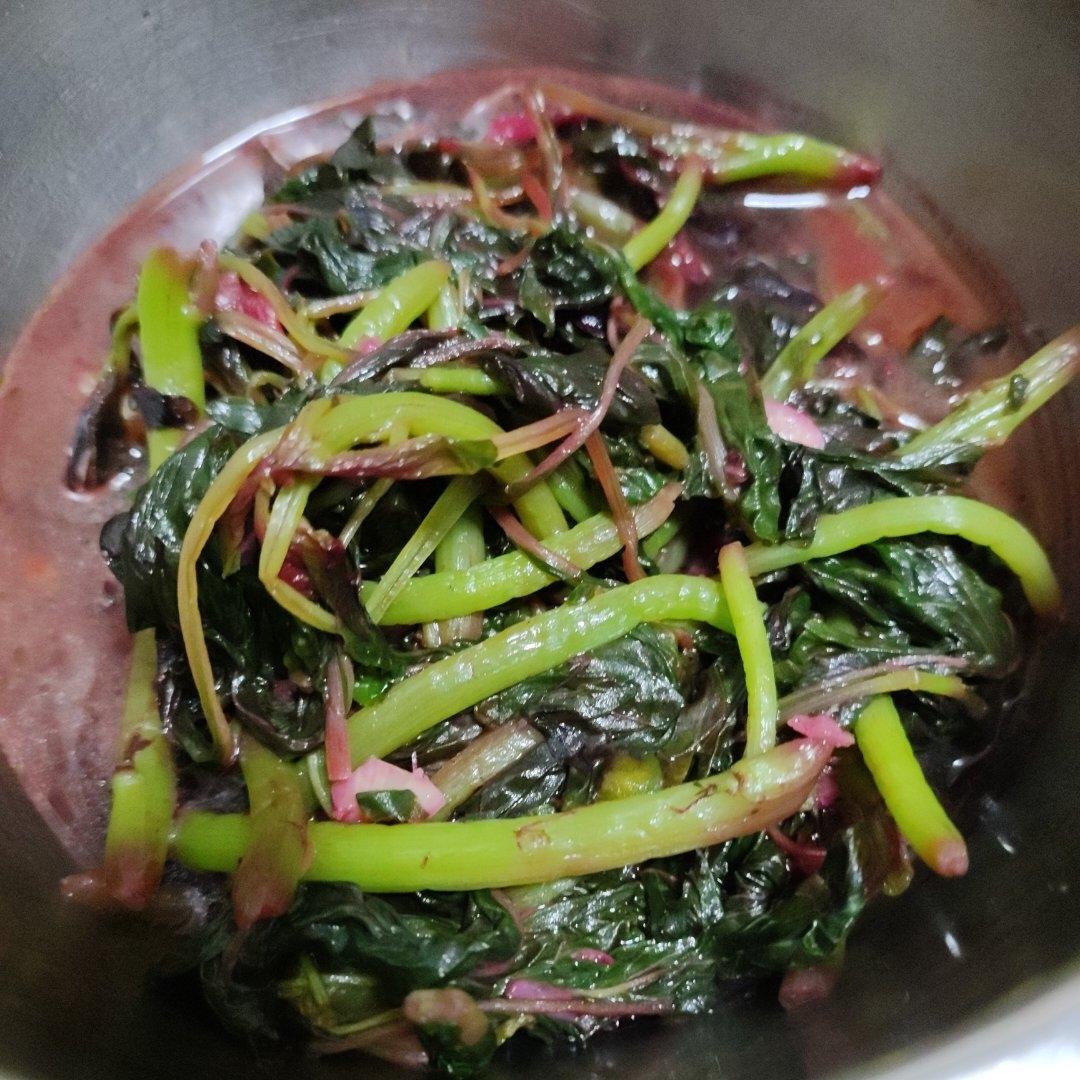 清炒红苋菜（简单菜也有窍门，一看就明白）