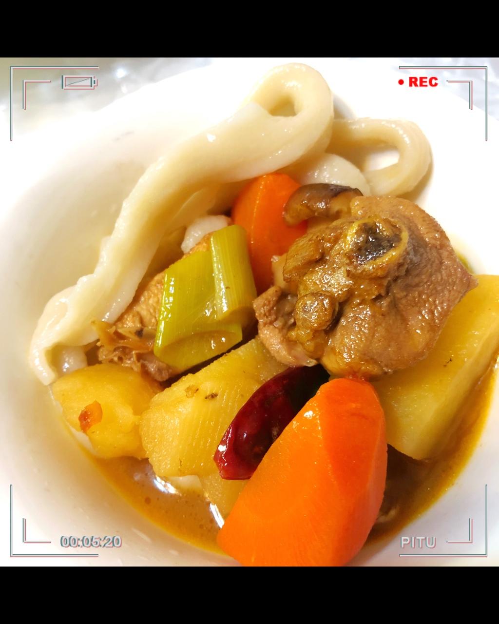 正宗新疆大盘鸡+裤带面