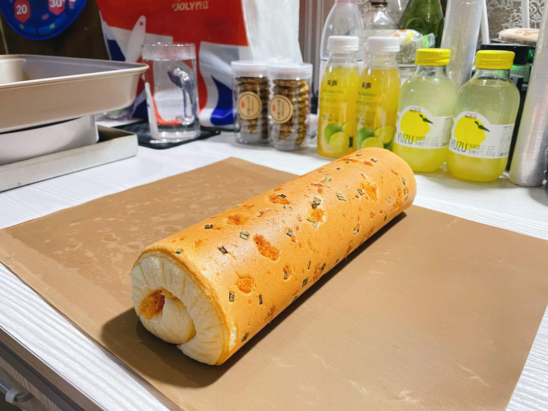 【蛋糕卷小分队】2：香葱肉松蛋糕卷