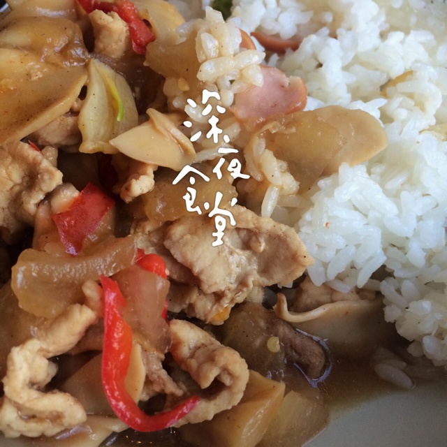 冬瓜鸡腿菇炒肉