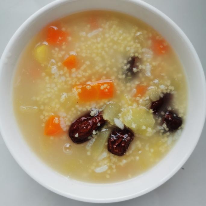 宝宝水果粥的做法