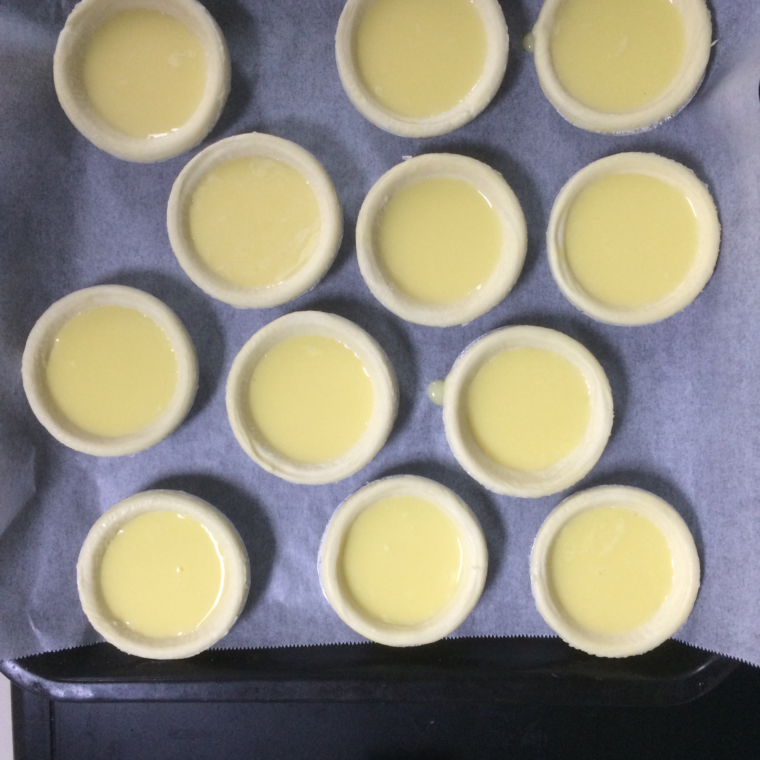 不用千层酥皮也能做出美味蛋挞【港式蛋挞】