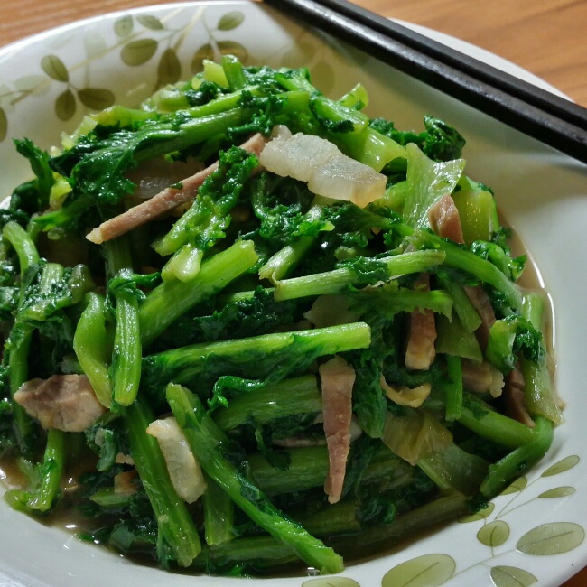 苔菜炒肉片