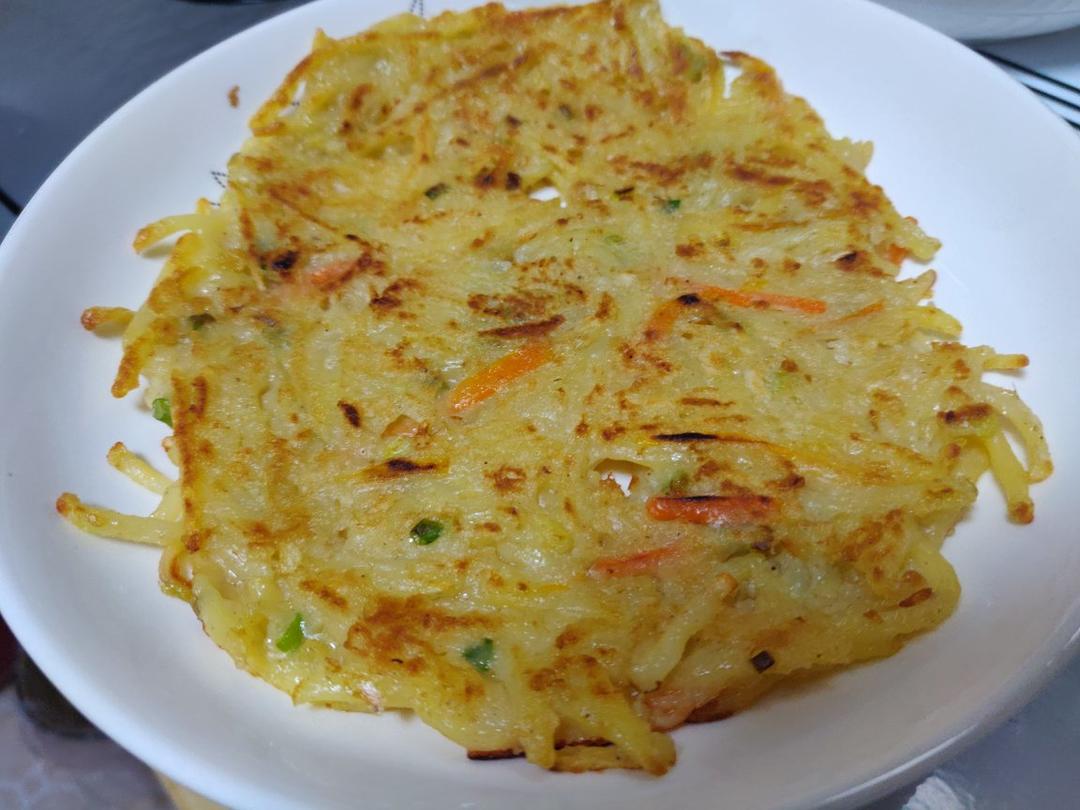 土豆丝鸡蛋饼