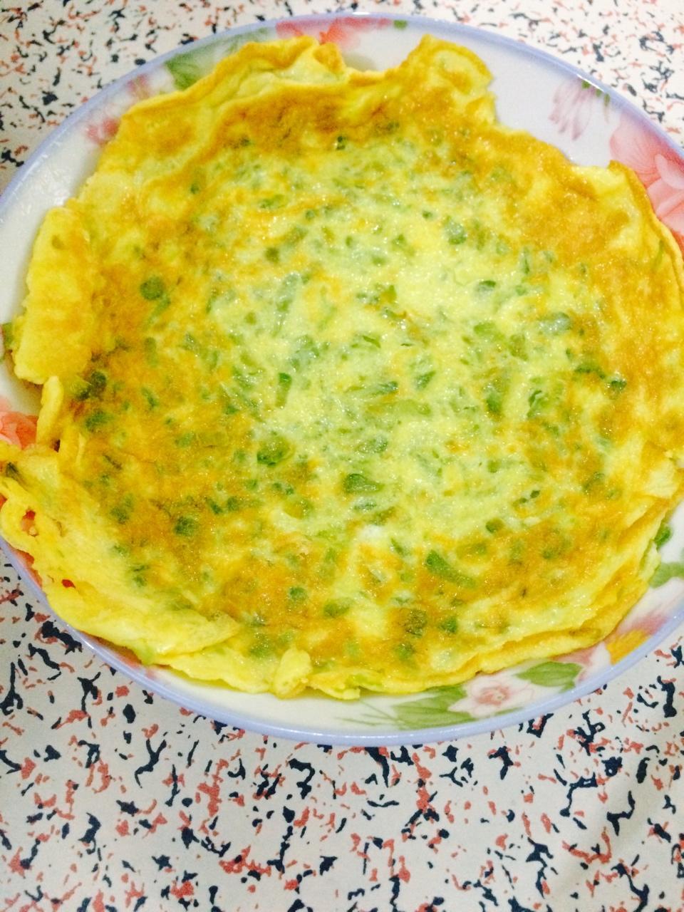 美味的苦瓜煎鸡蛋