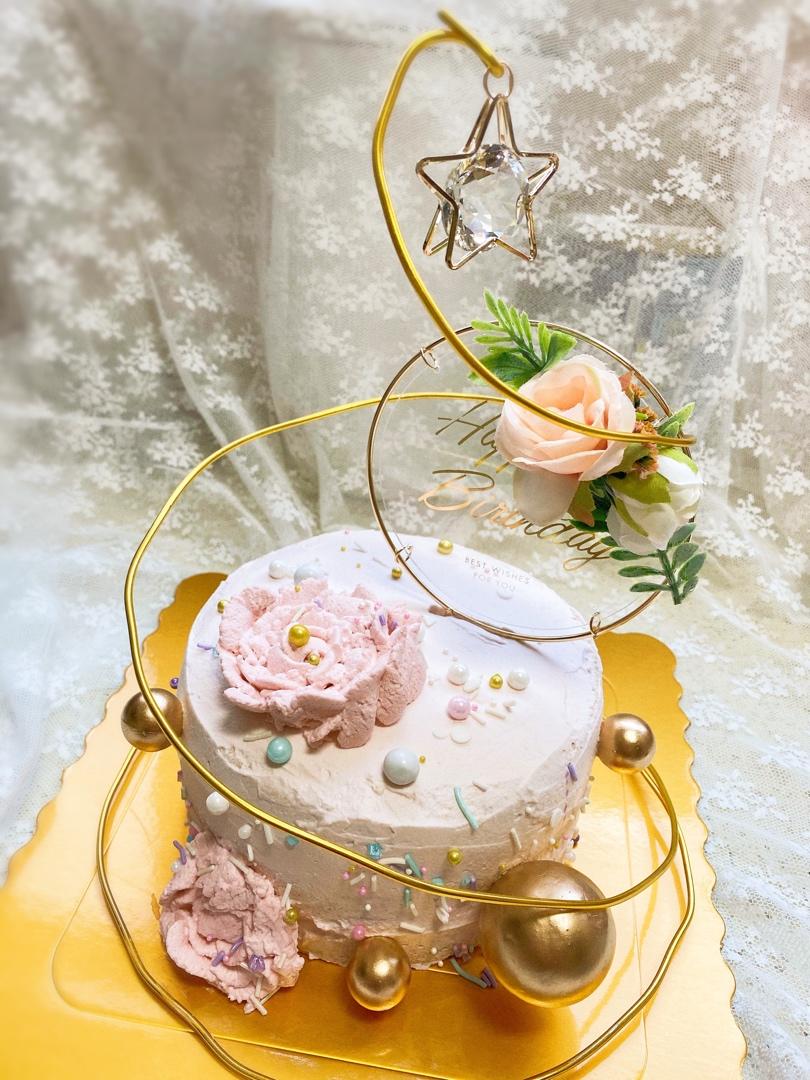 【零失败】不会裱花没关系的水果裸蛋糕 芒果裸蛋糕 完美戚风胚