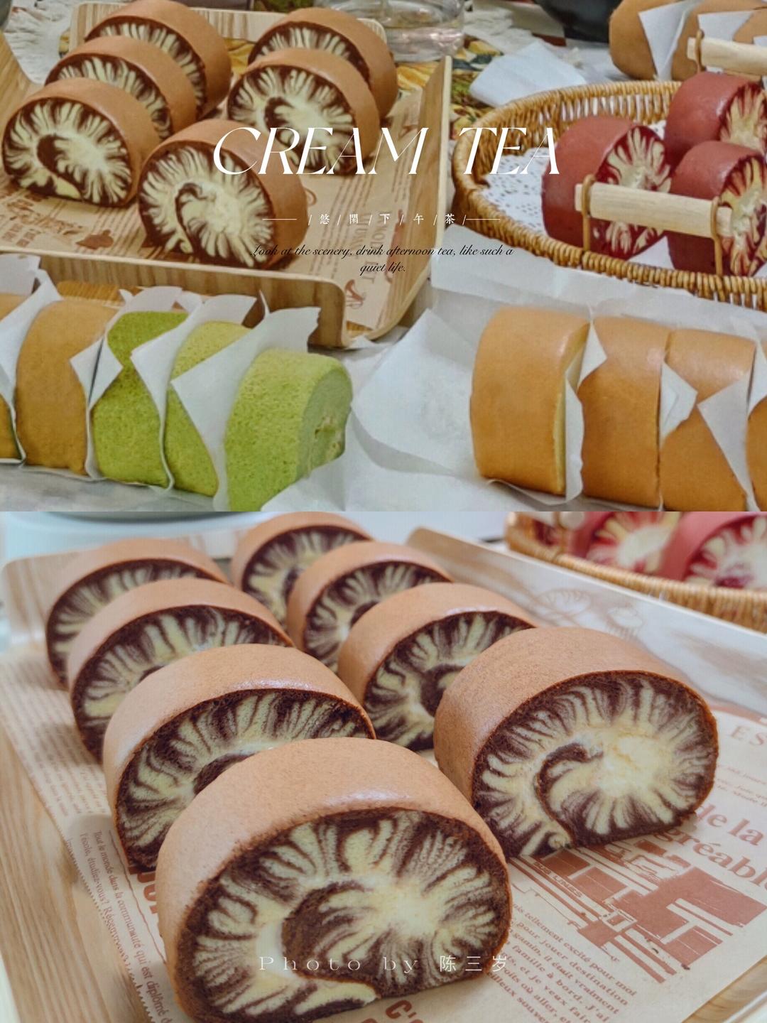 可可旋风瑞士卷🍫红丝绒旋风蛋糕卷厨师机教程🍥的做法