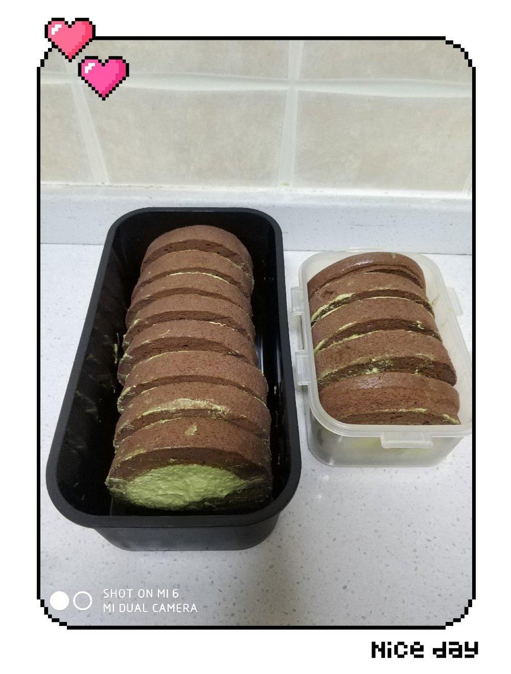 可可抹茶卷