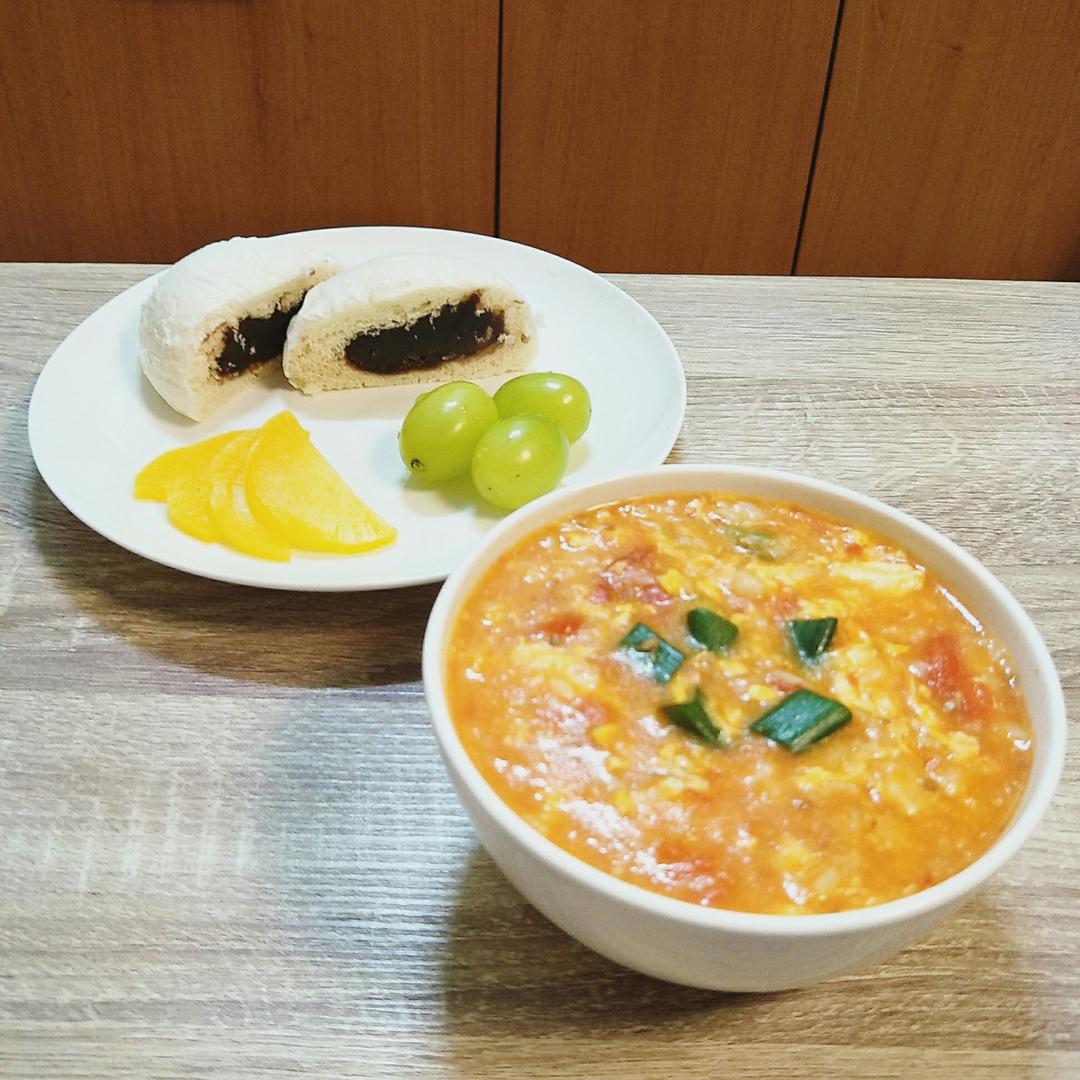 西红柿鸡蛋疙瘩汤