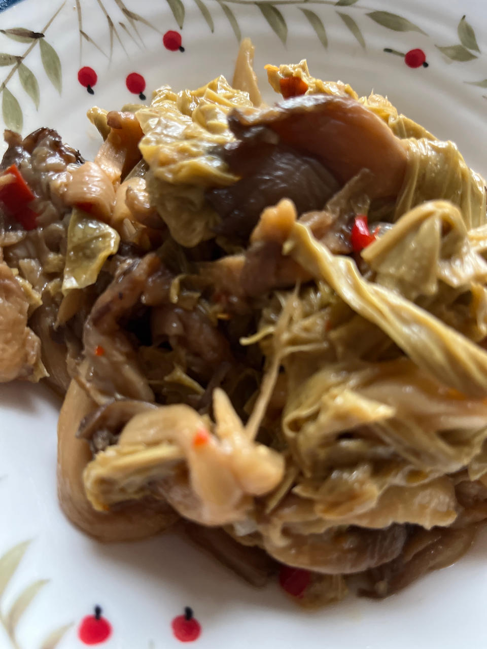 腐竹碰上平菇