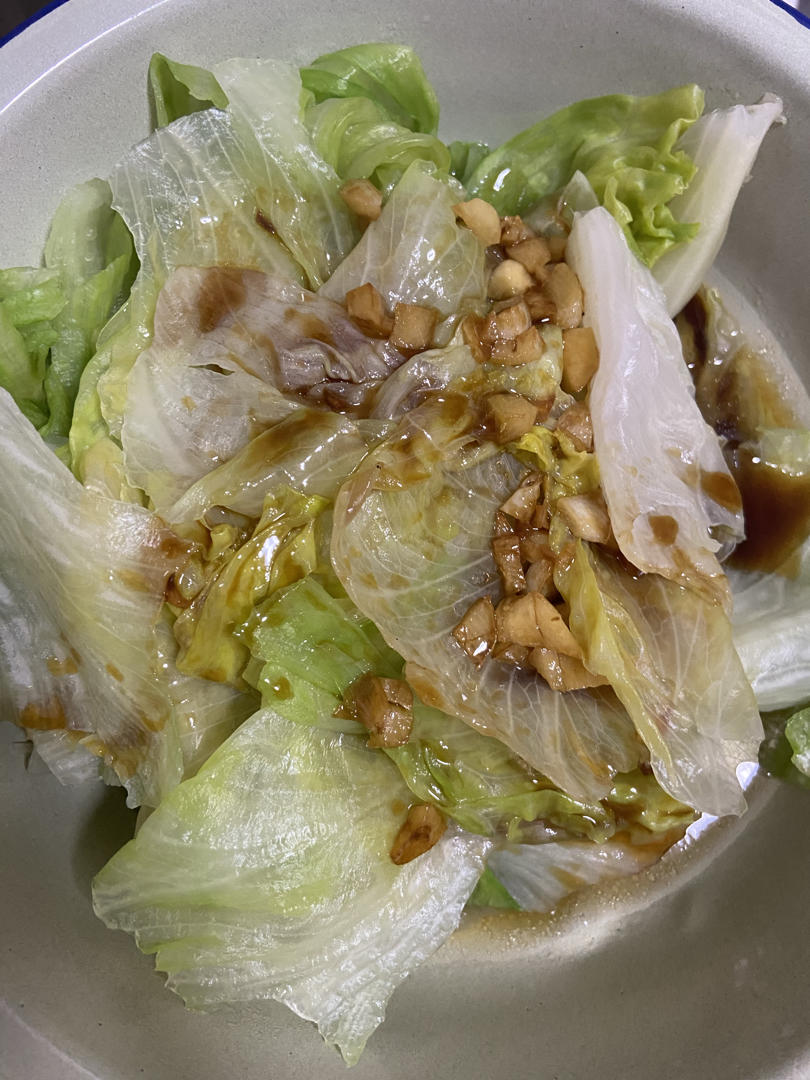 白灼生菜