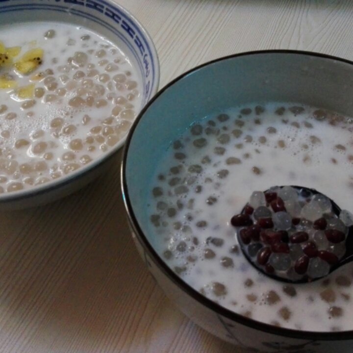红豆椰汁西米露