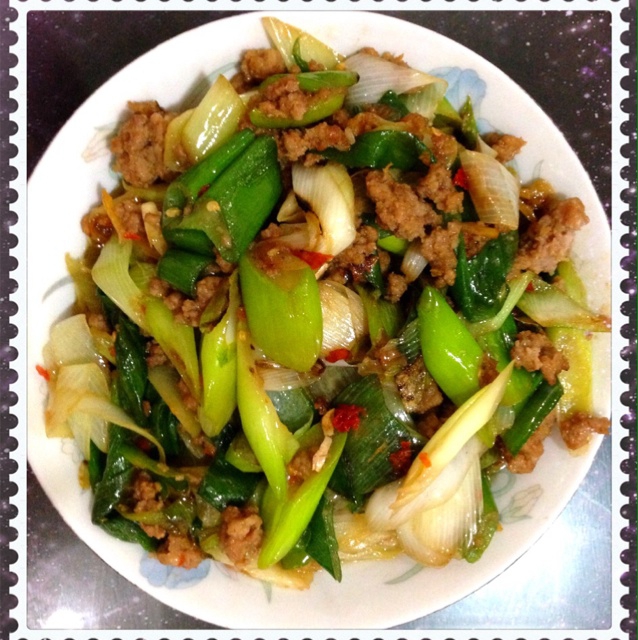 大葱炒肉