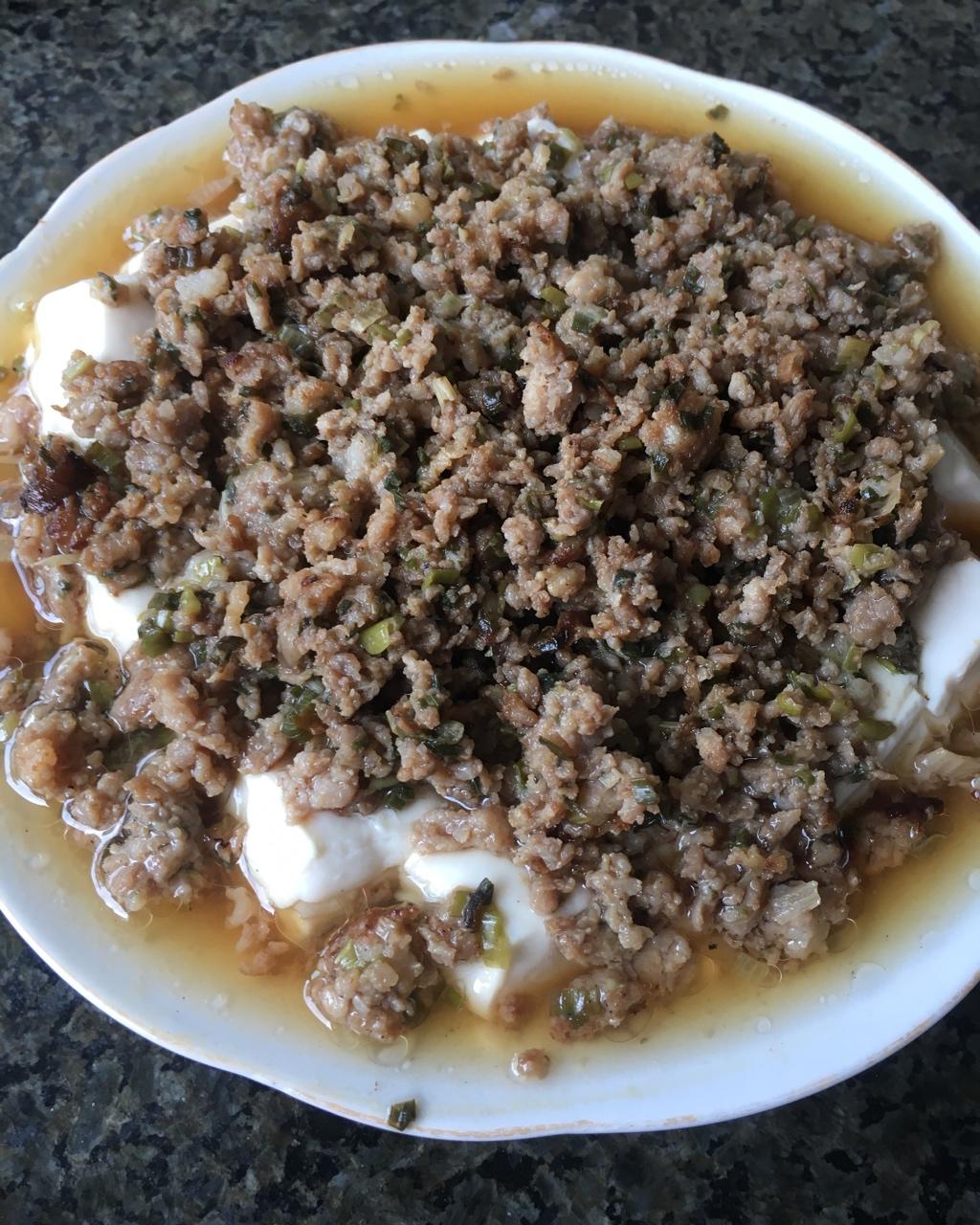 肉末蒸豆腐