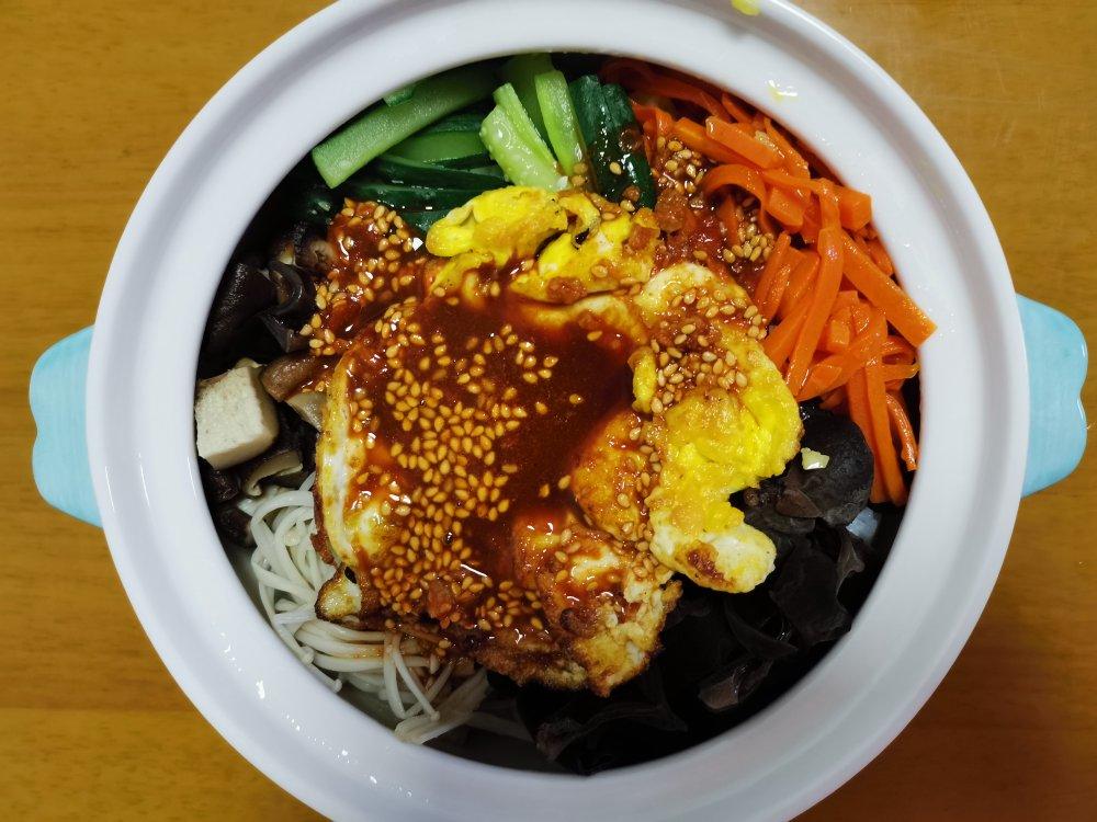 家庭版 简易 石锅/铁锅 韩式拌饭