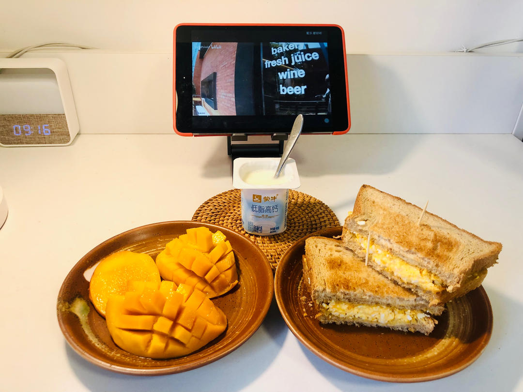 🥪鸡蛋火腿三明治