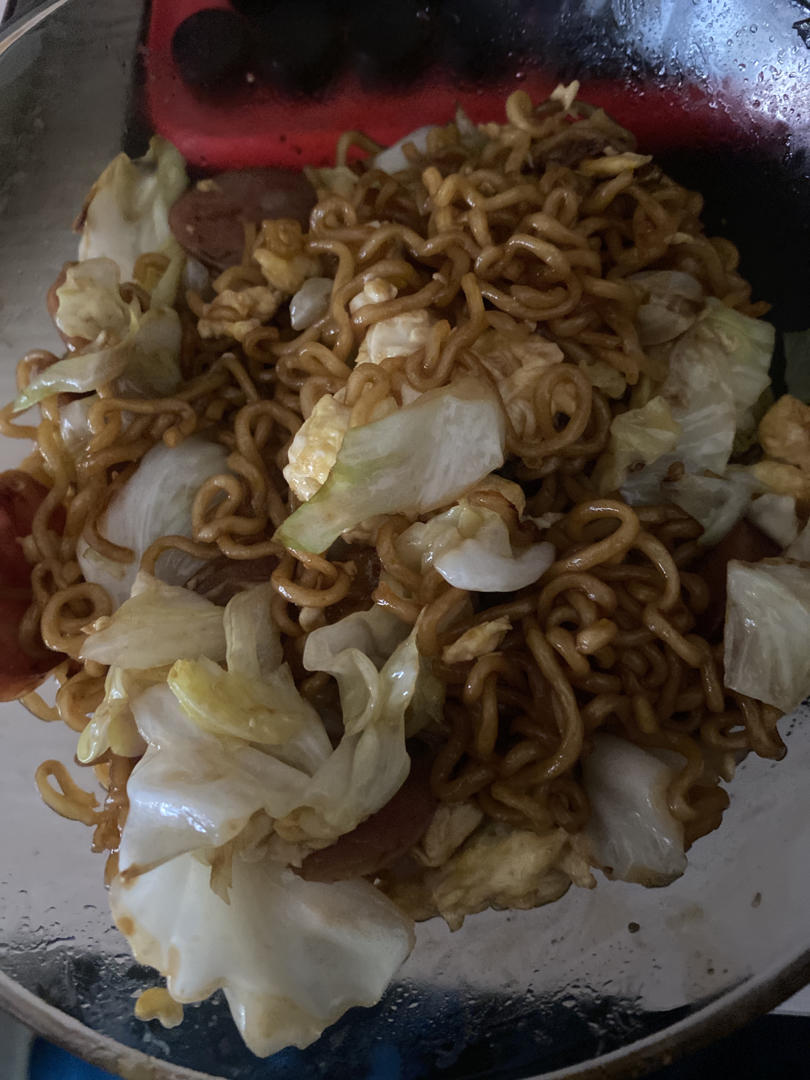 秒杀路边摊的炒方便面