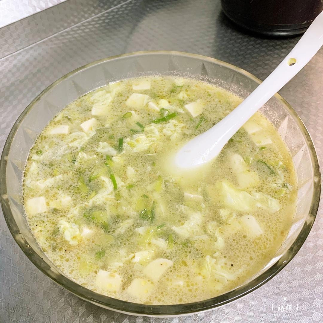 槐花豆腐蛋花汤