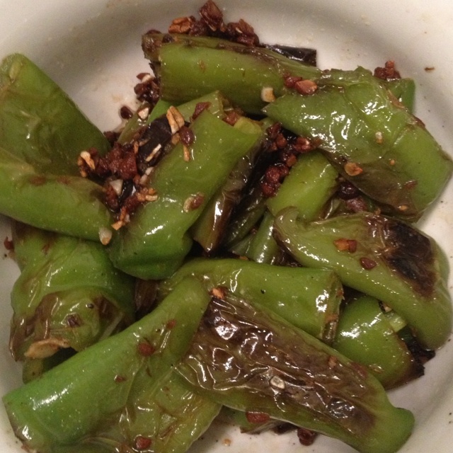 火爆滴卡卡做的豆豉虎皮青椒