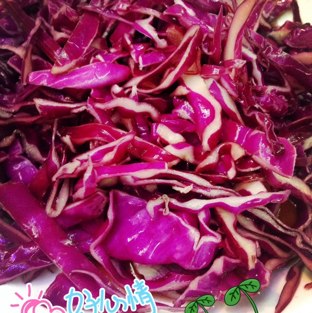 凉拌紫甘蓝