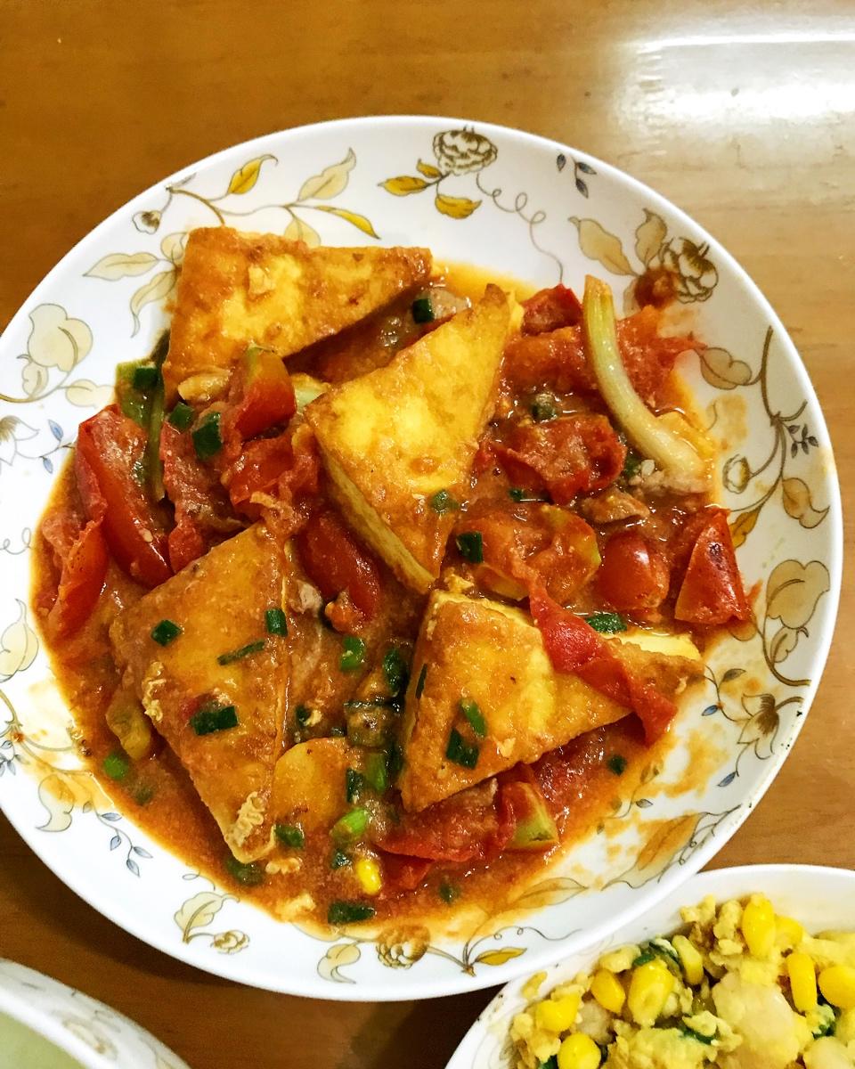 西红柿烧豆腐