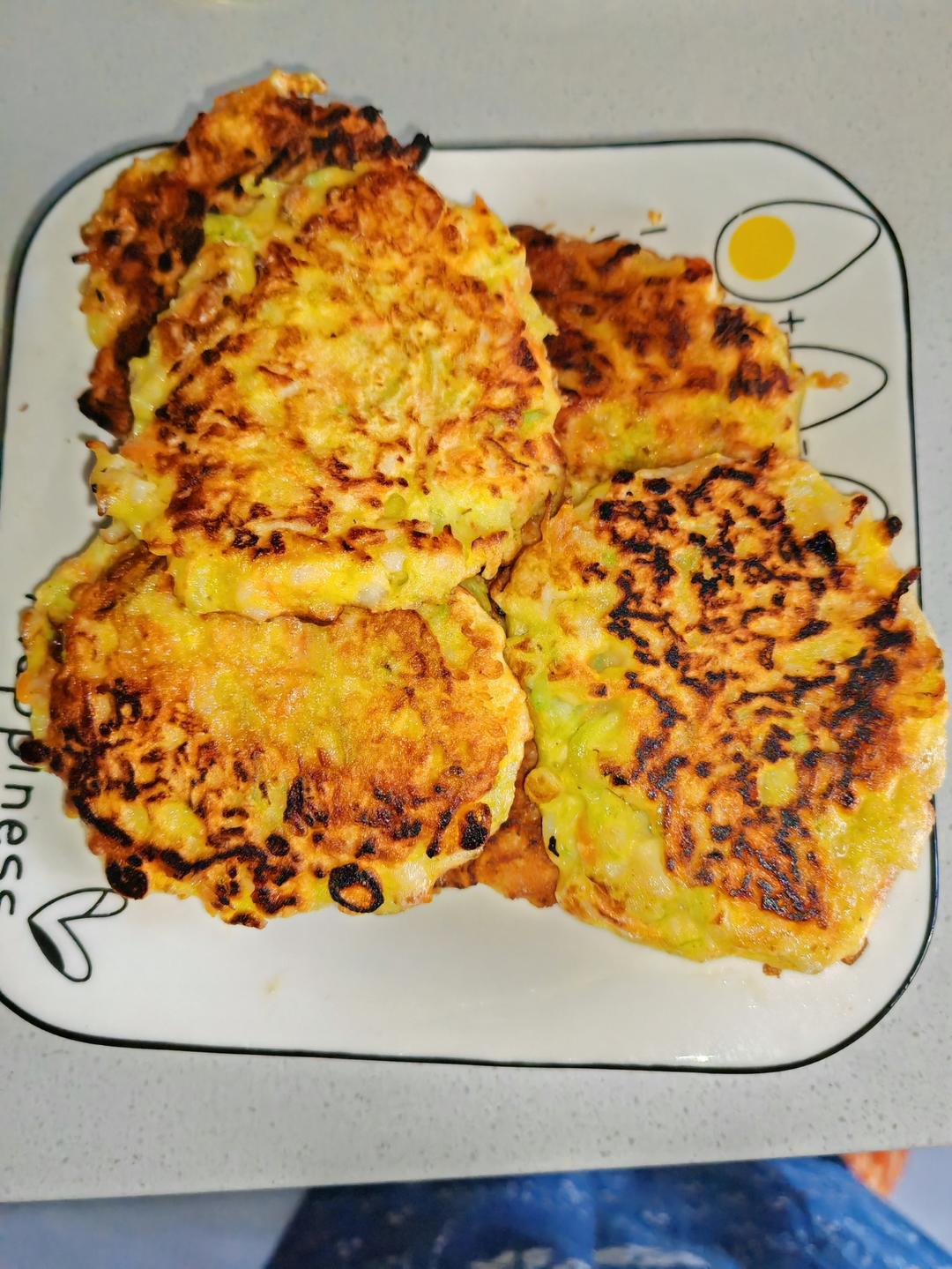 青萝卜扇贝肉鸡蛋饼