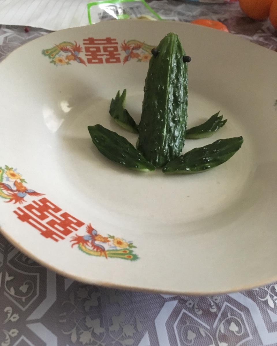 蔬果创意黄瓜青蛙