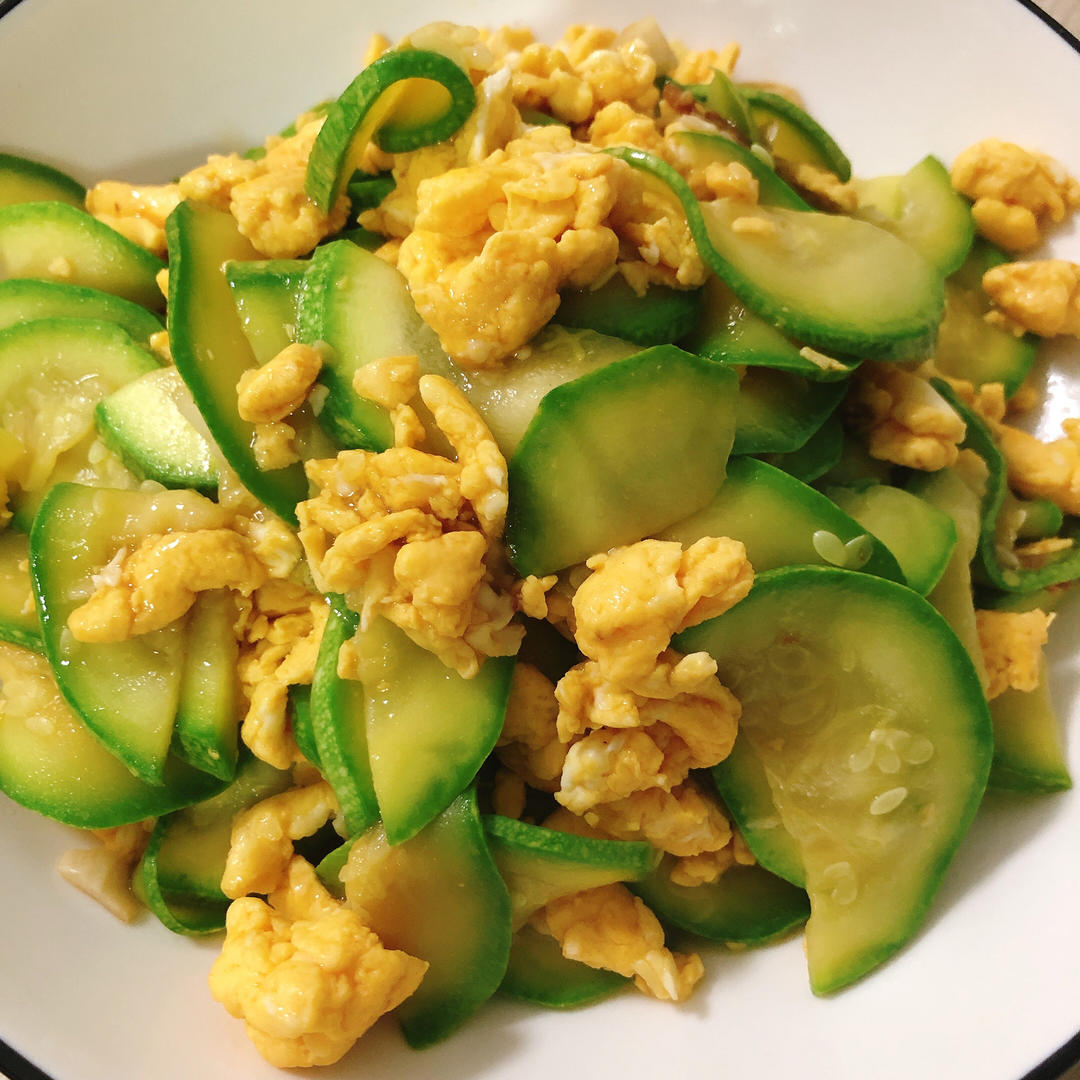 超下饭❗️西葫芦炒鸡蛋｜低脂家常菜减脂餐～