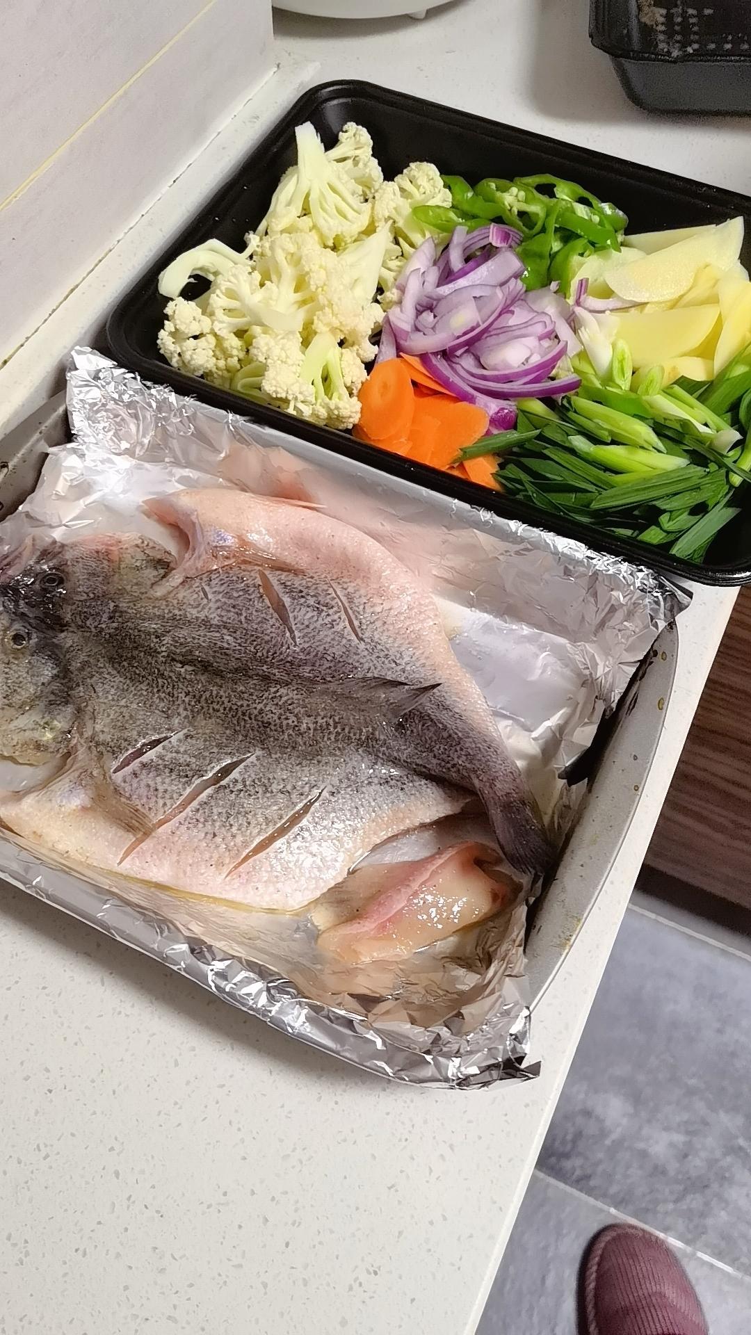 家庭版烤箱烤鱼
