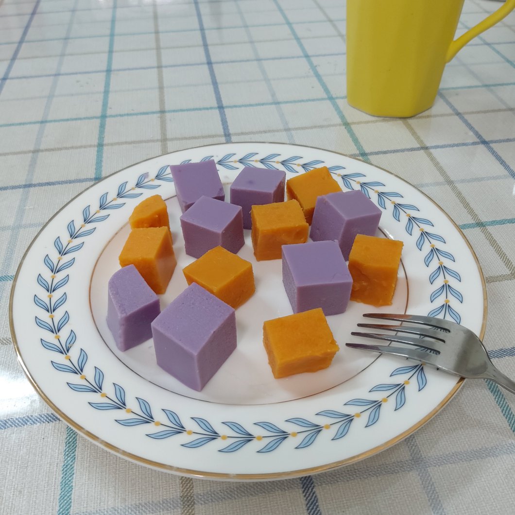 紫薯牛奶布丁
