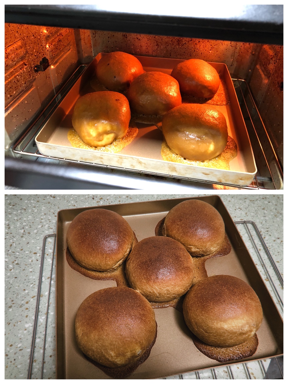 生椰拿铁墨西哥脆皮面包，水合法轻松出膜的做法 步骤16