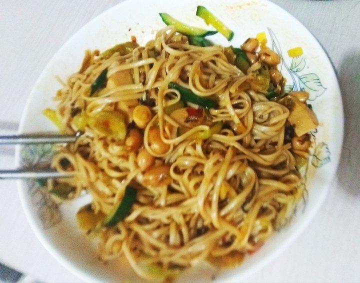 快手炒荞麦面 香辣口味
