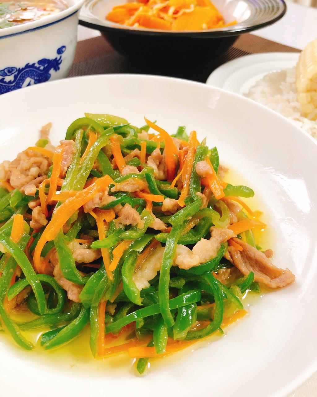 青椒炒肉丝