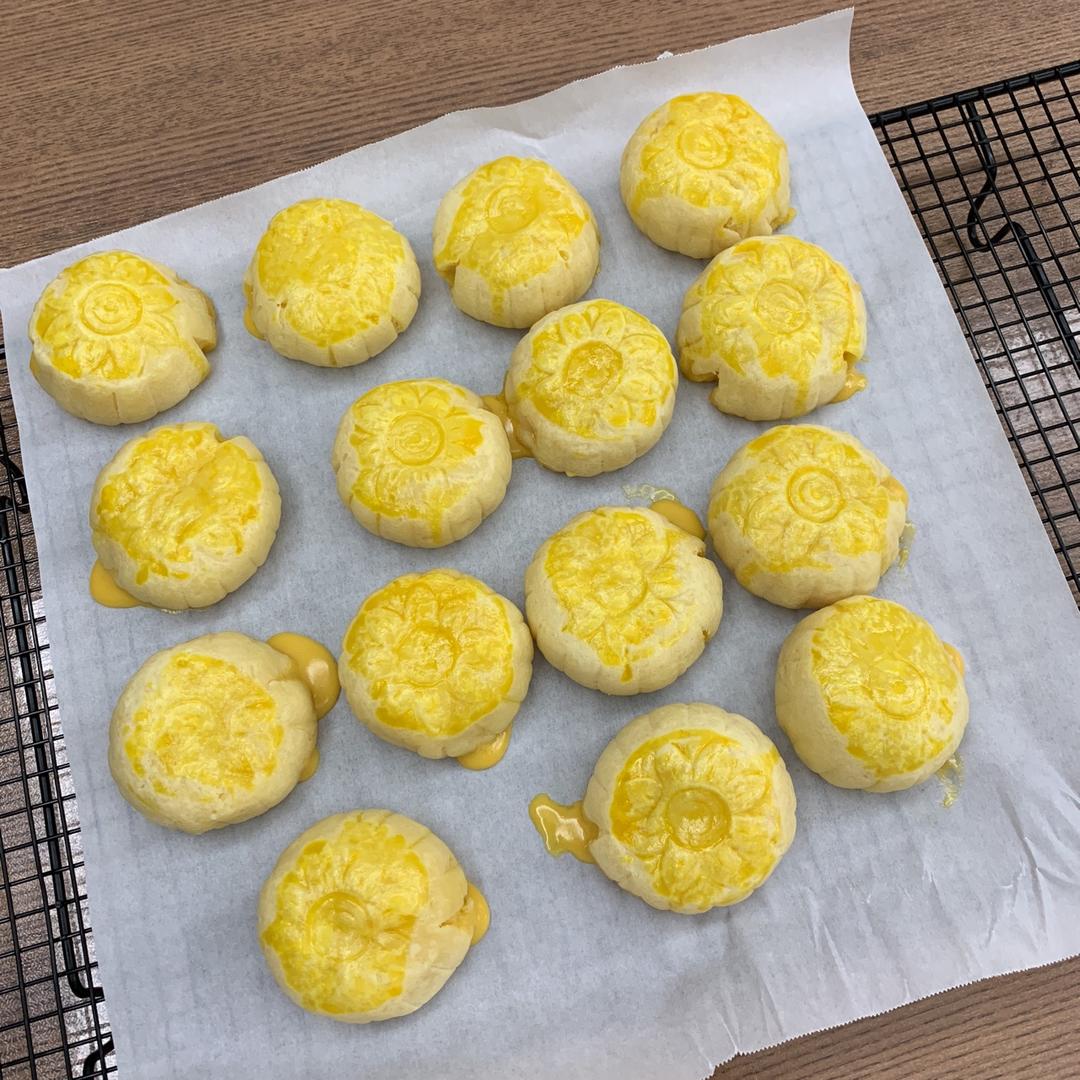 流心奶黄月饼（无吉士粉/转化糖浆版本）【曼食慢语】