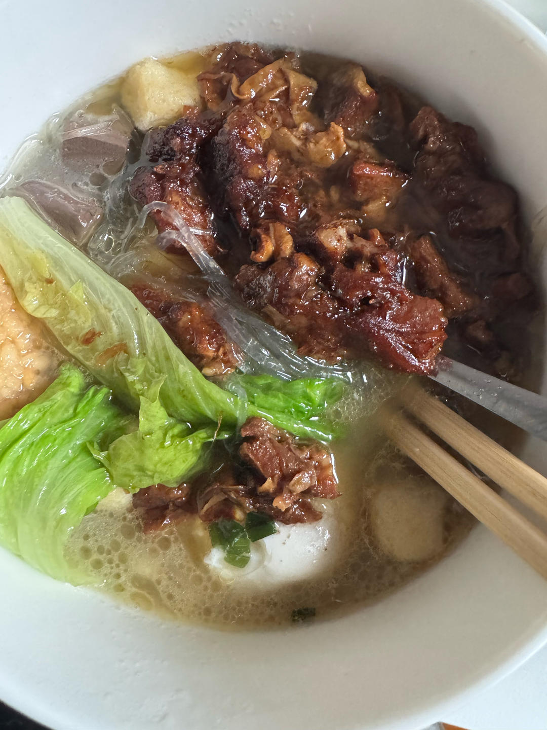 牛肉鸭血粉丝汤（超好吃）