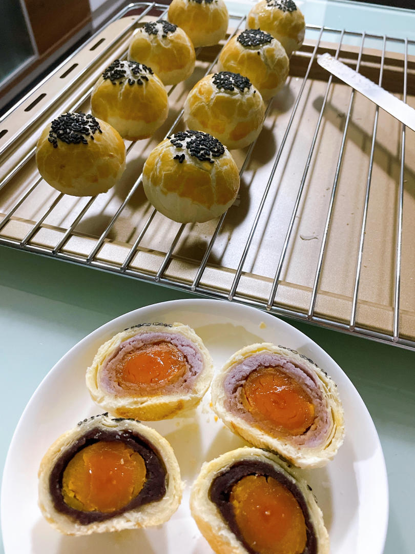 蛋黄酥（黄油版）无需揉面，超快手