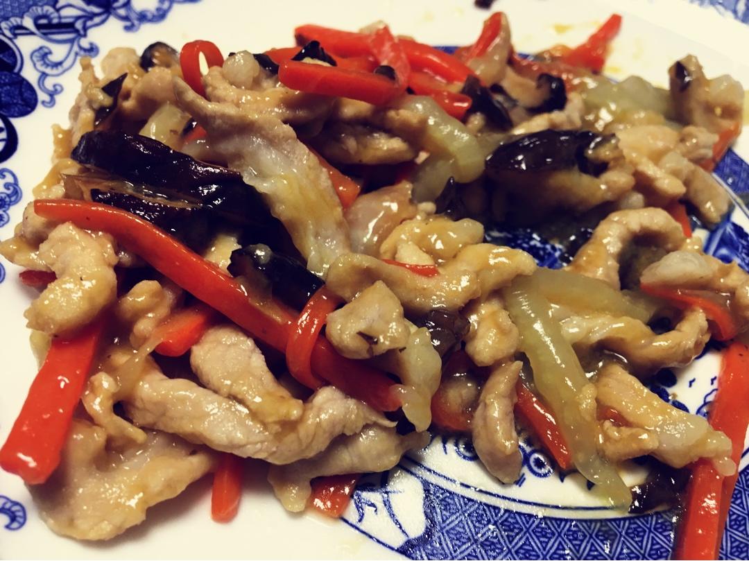 荤素搭配炒肉丝