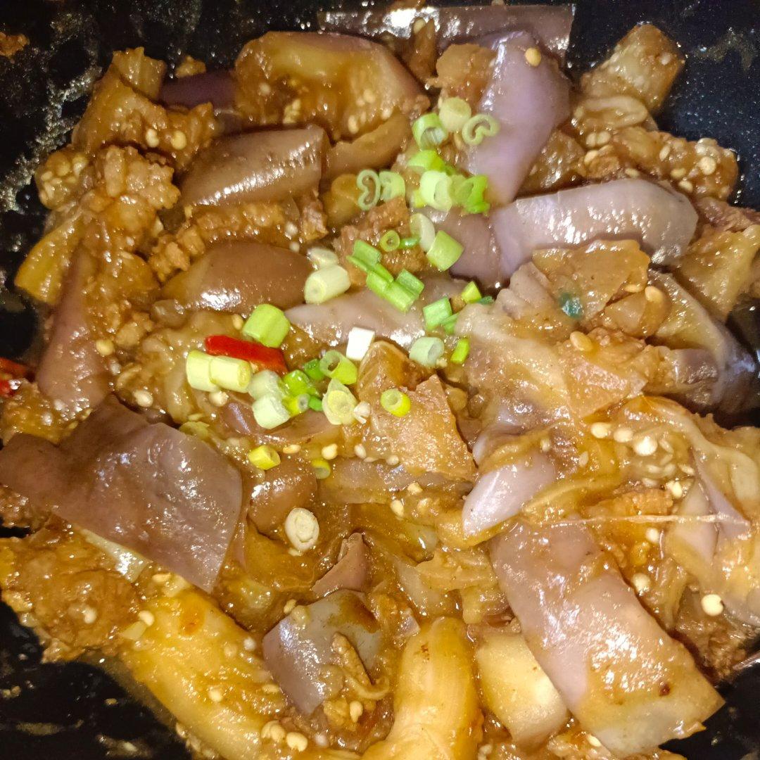 红烧肉沫茄子